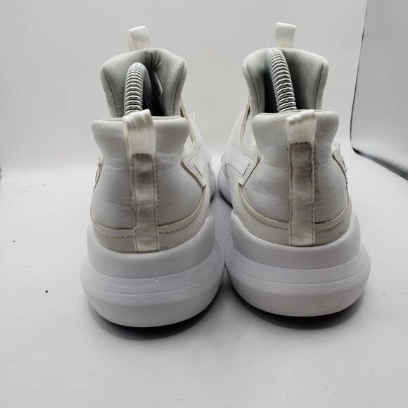 Z919 Puma Womens Rebel Mid Cross Trainer Shoe Gray/ Violet/White Size 8.5 US - Picture 4 of 6